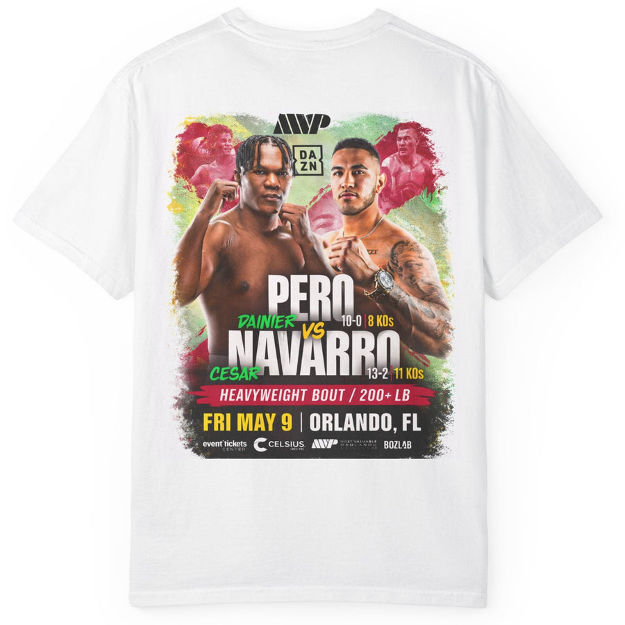 CHAKA — Pero vs. Navarro Poster Tee — White