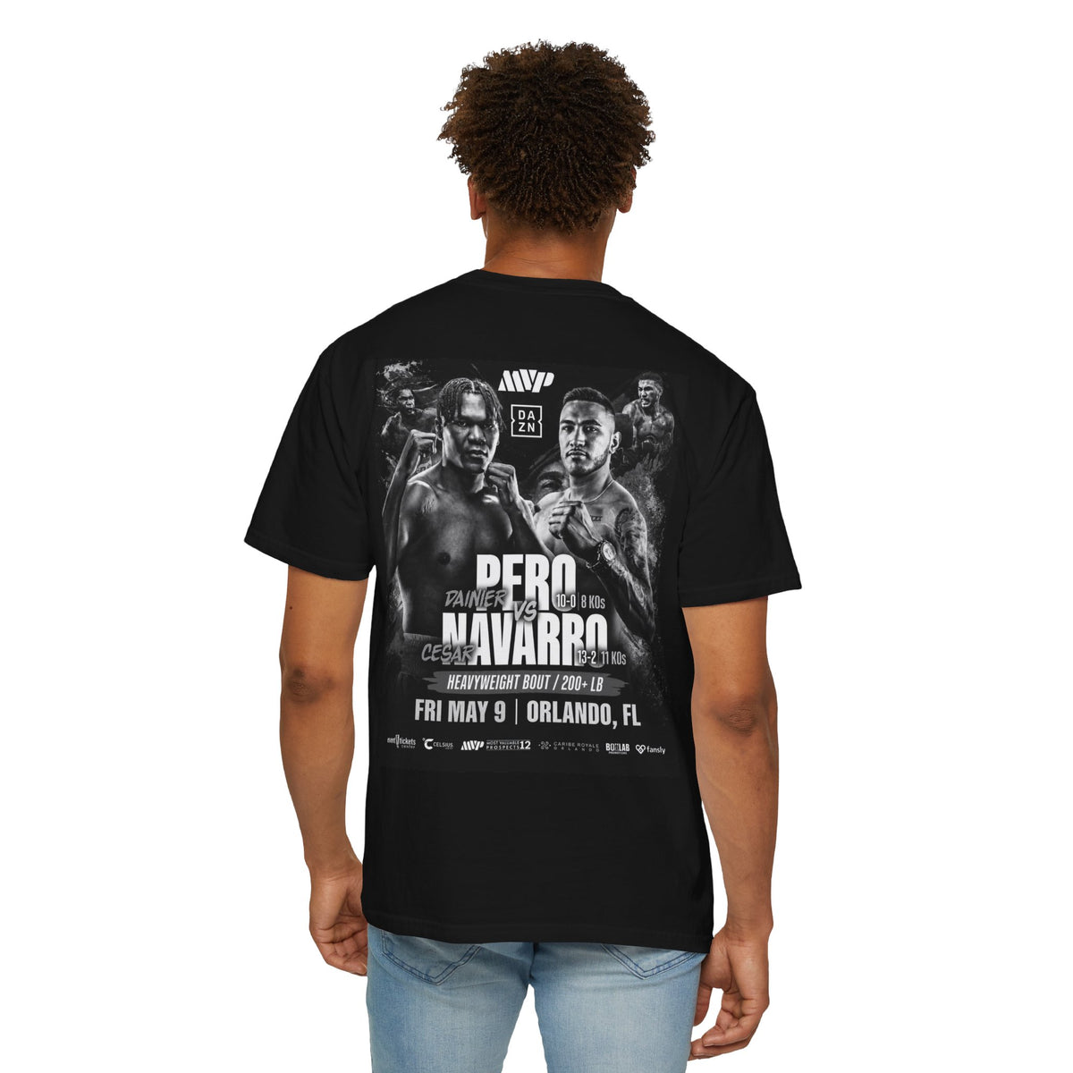 CHAKA — Pero vs. Navarro Fight Tee — B&W