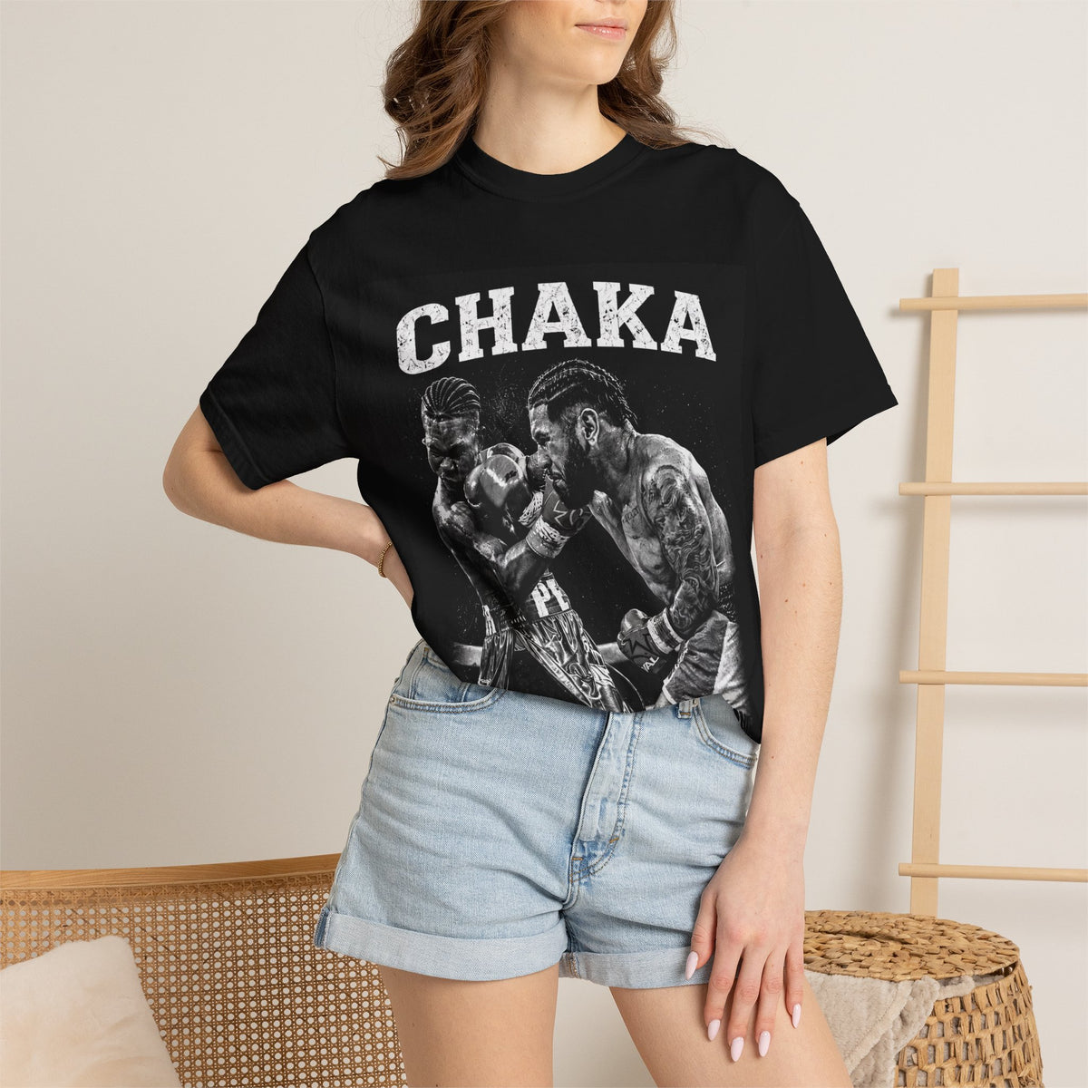 CHAKA — Pero vs. Navarro Fight Tee — B&W