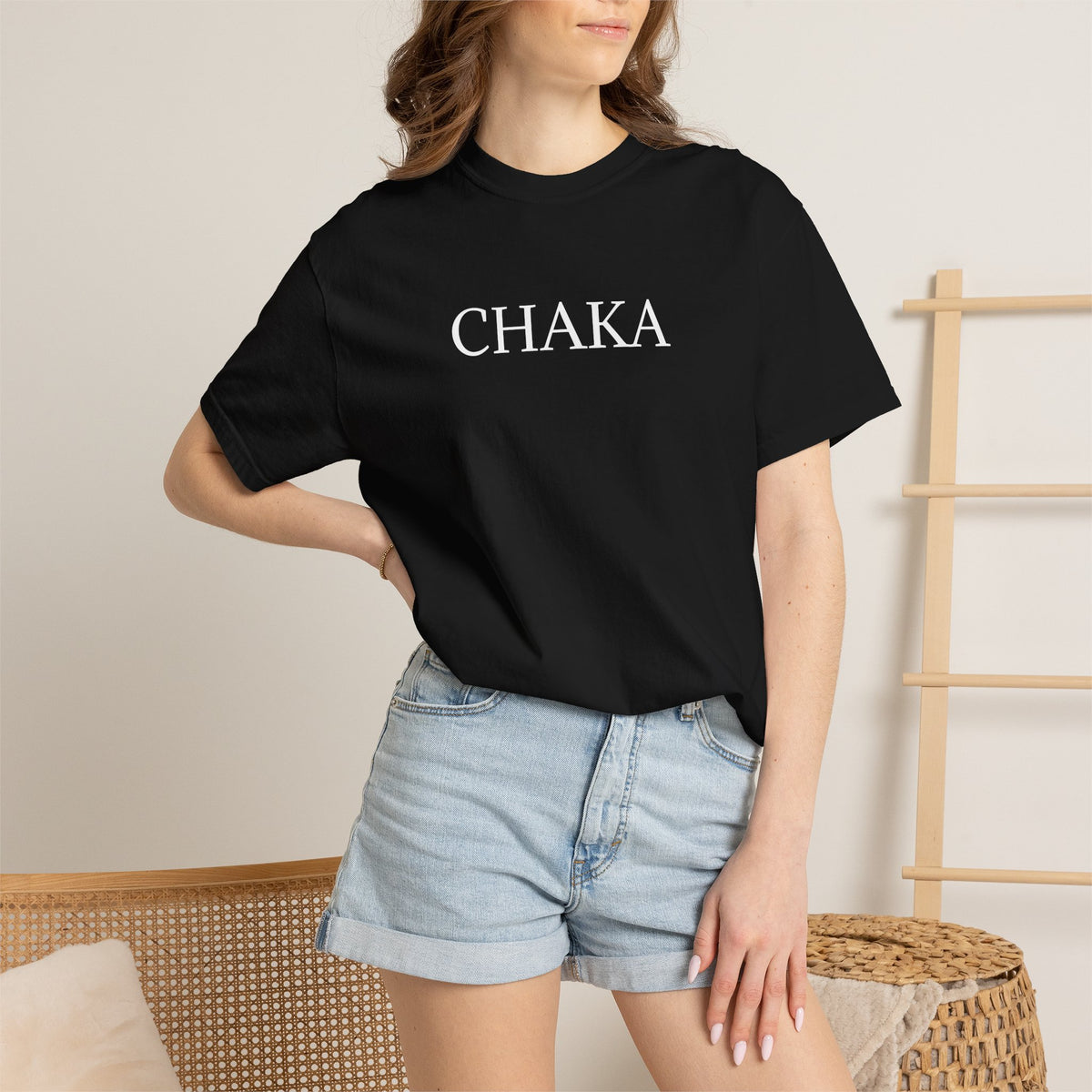 CHAKA — Navarro Walk Out Poster Tee — Black