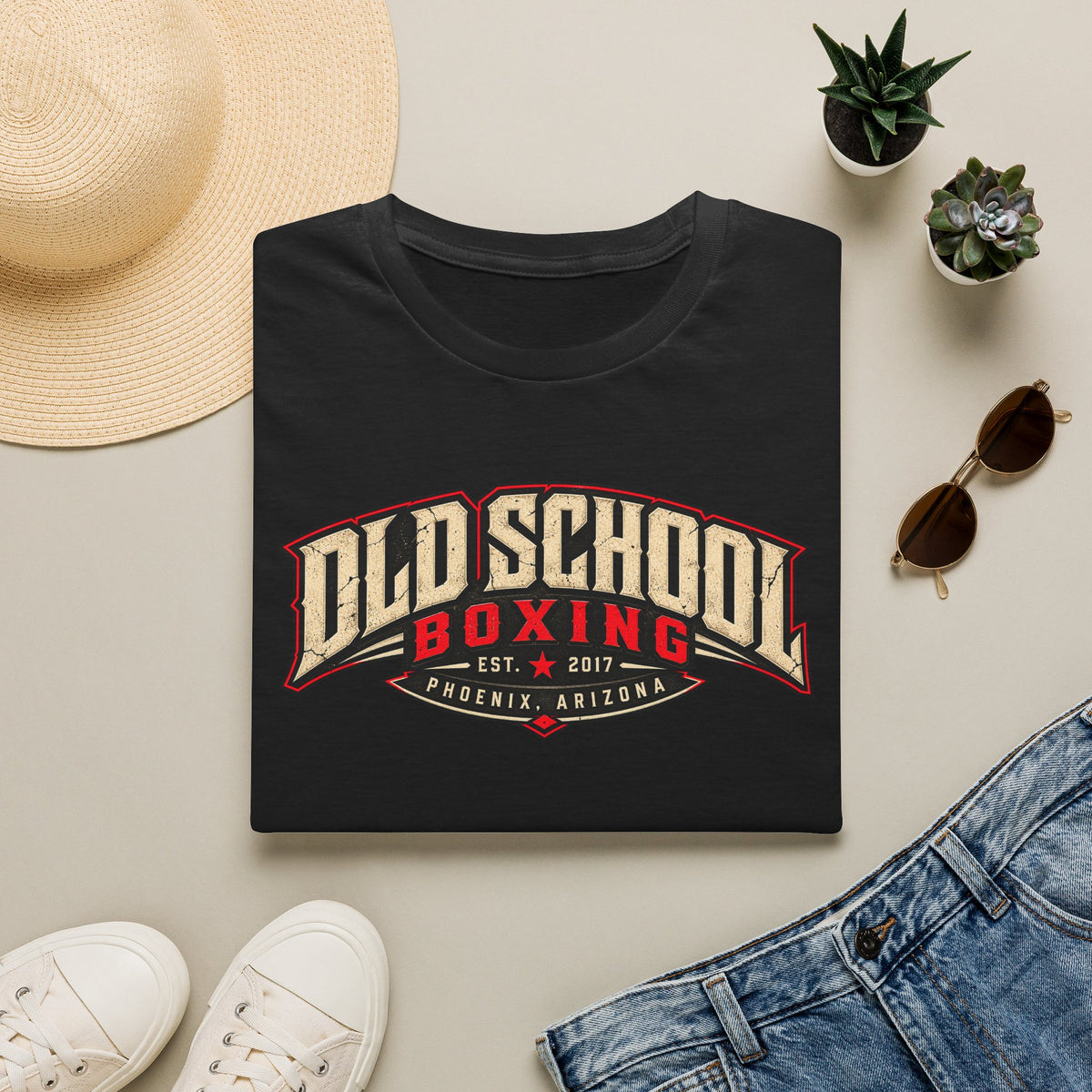 Old School Boxing T-Shirt — Vintage Phoenix AZ Fight Club Tee
