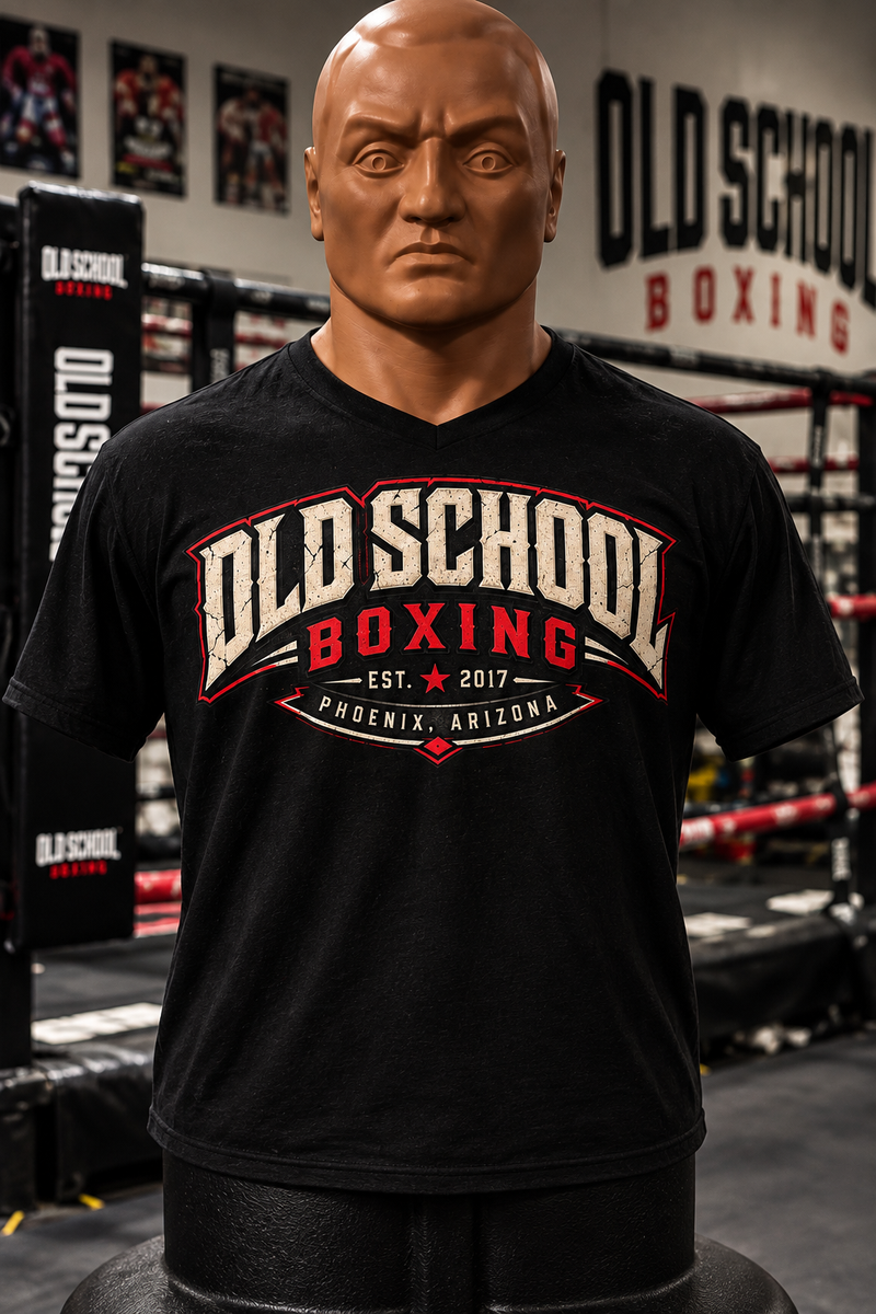 Old School Boxing Eagle &amp; Snake Tee — Vintage Gym Crest T-Shirt, Phoenix AZ