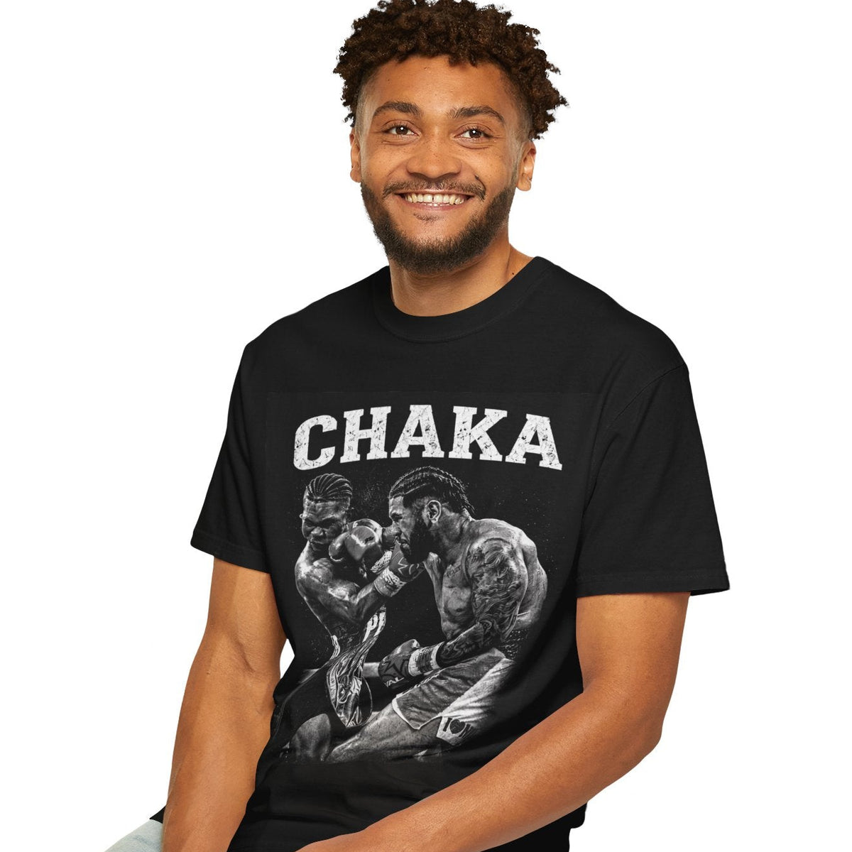 CHAKA — Pero vs. Navarro Fight Tee — B&W