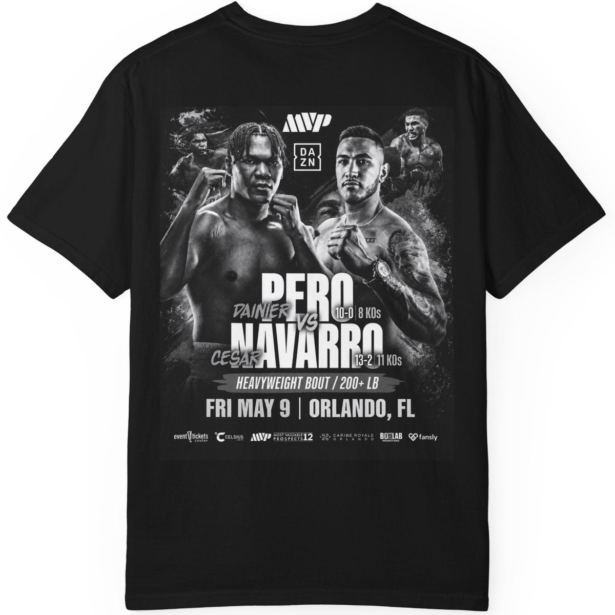 CHAKA — Pero vs. Navarro Fight Tee — B&W
