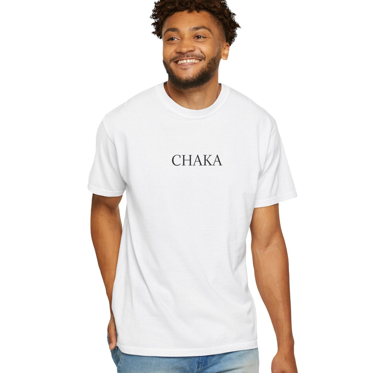 CHAKA — NAVARRO WALK OUT Classic Logo Tee — White
