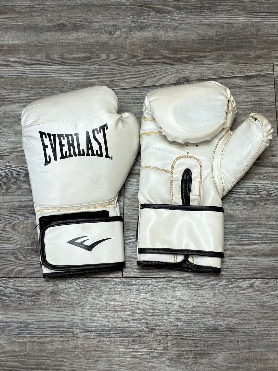 Used - Everlast Boxing Gloves - White (Size Unlisted) - Fair Condition