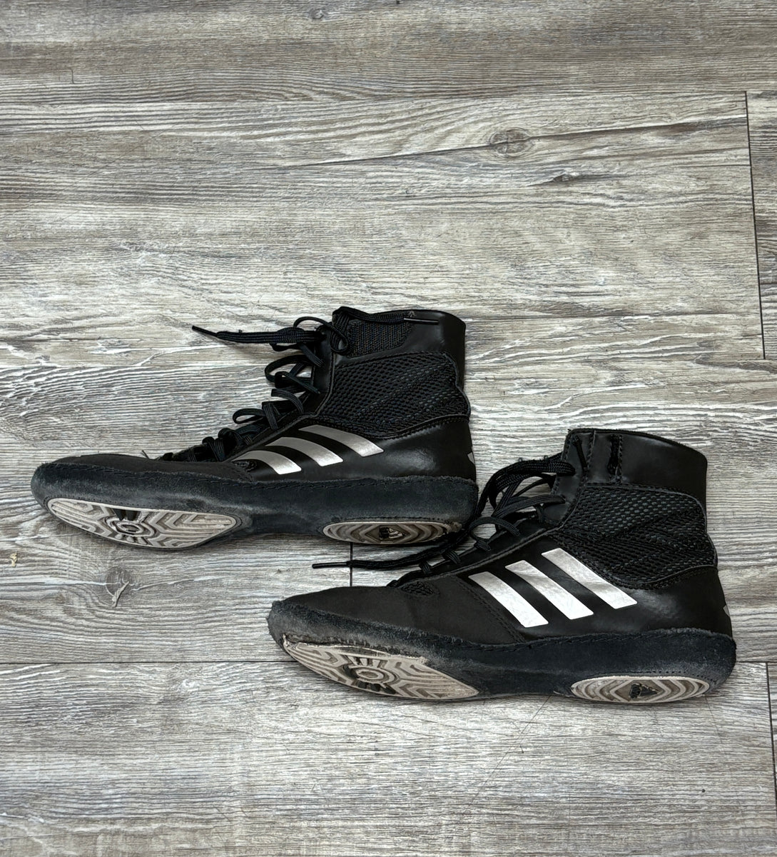 Used - Adidas Boxing/Wrestling Shoes - Black (US 5) - Fair Condition